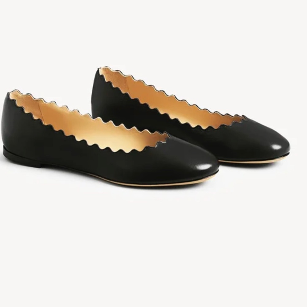 Chloe Ballerinas Lauren Scalloped Flats